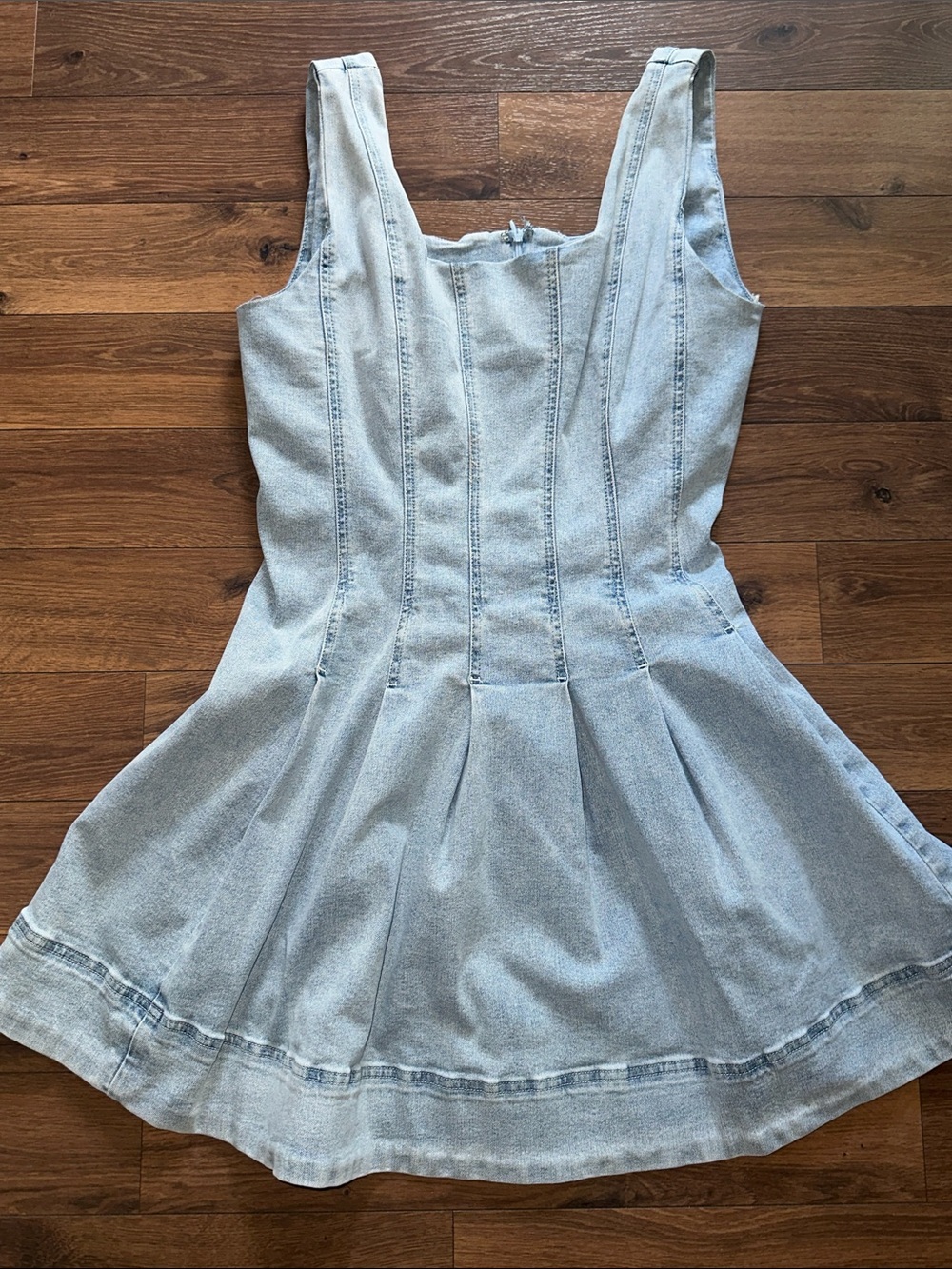 Habitual Denim Pleated Dress.